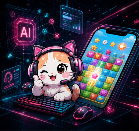 AI and entertainment casual game product capability visual